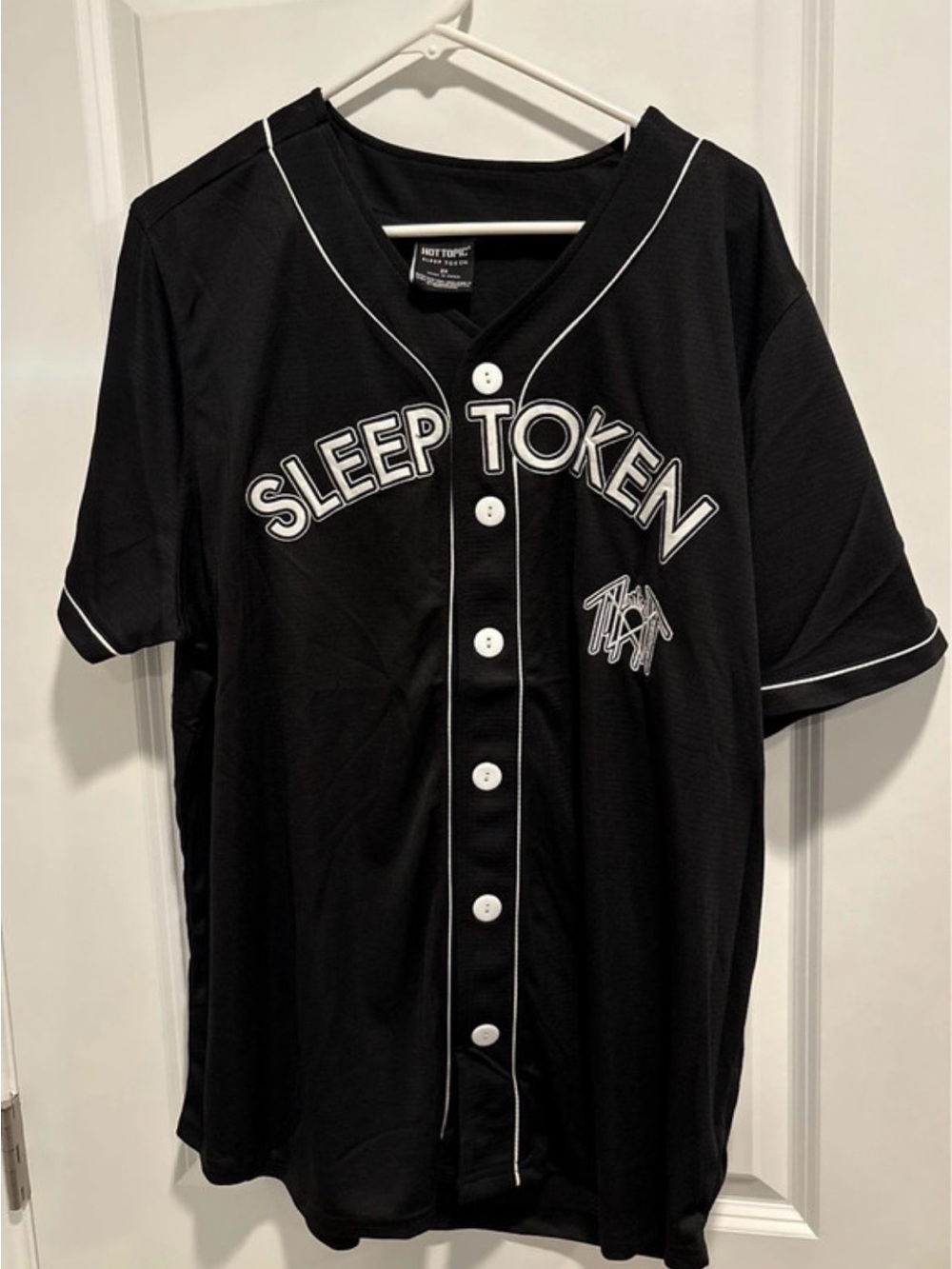 Sleep token  Black Baseball Jersey